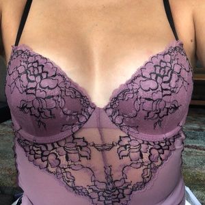 sexy purple body suit